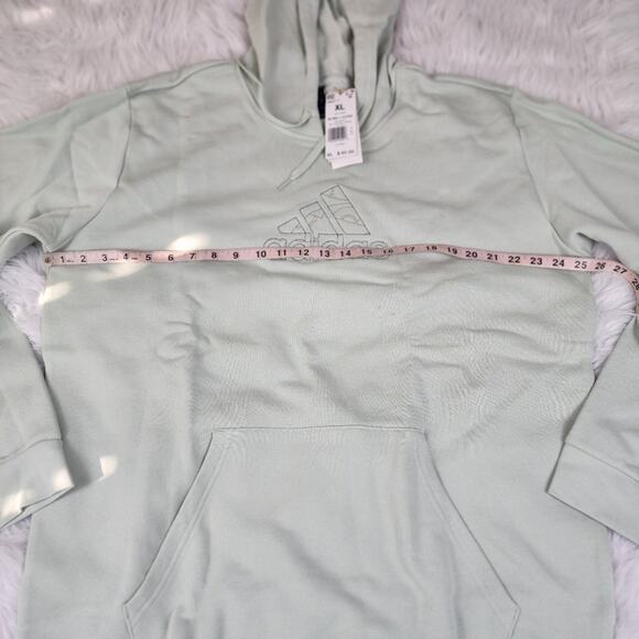 adidas Hoodie Men's XL Embroidery Graphic Pullover Hoodie Linen Green - Picture 4 of 7